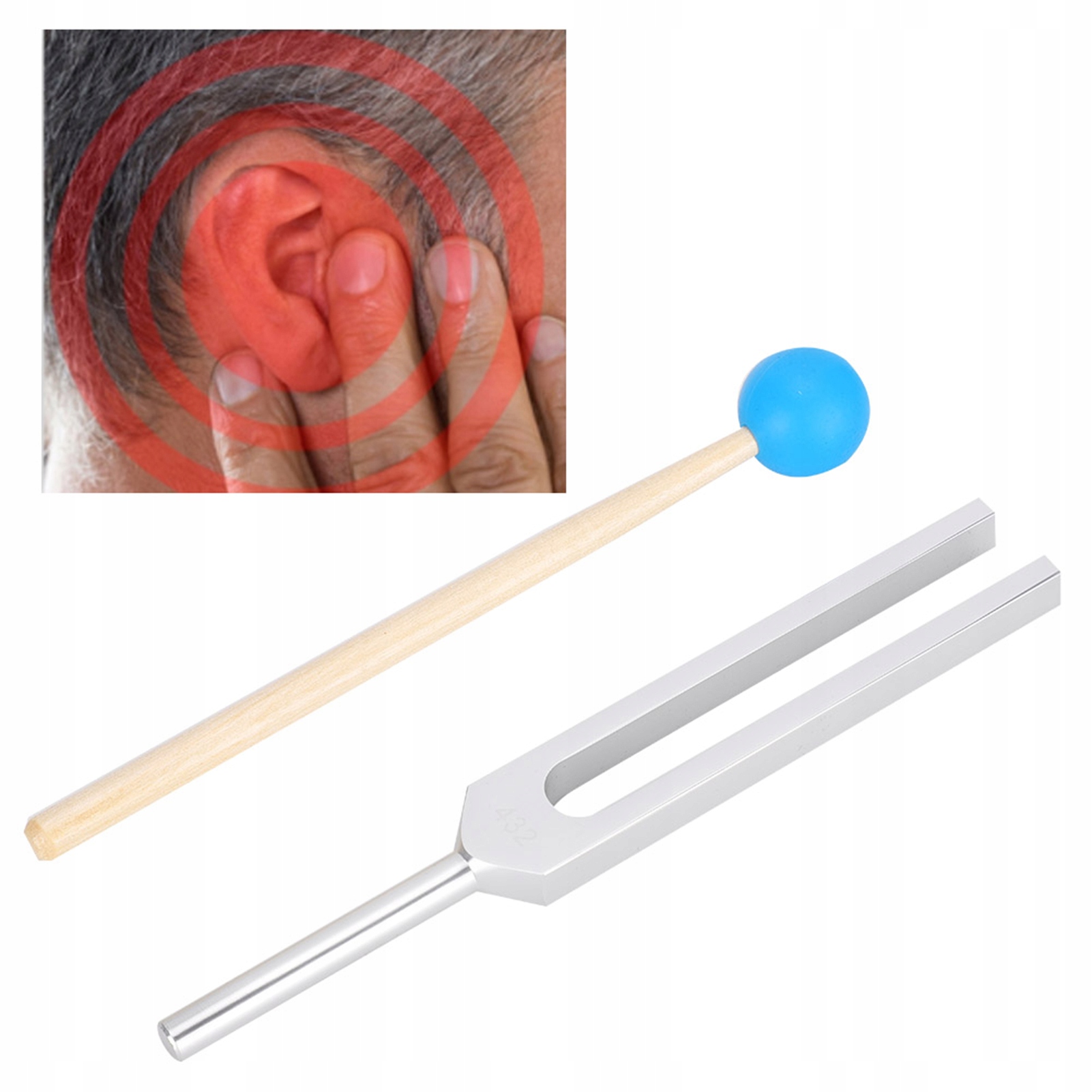 KAMERTON WIDEŁKOWY W ETUI 432 HZ Stan opakowania brak opakowania