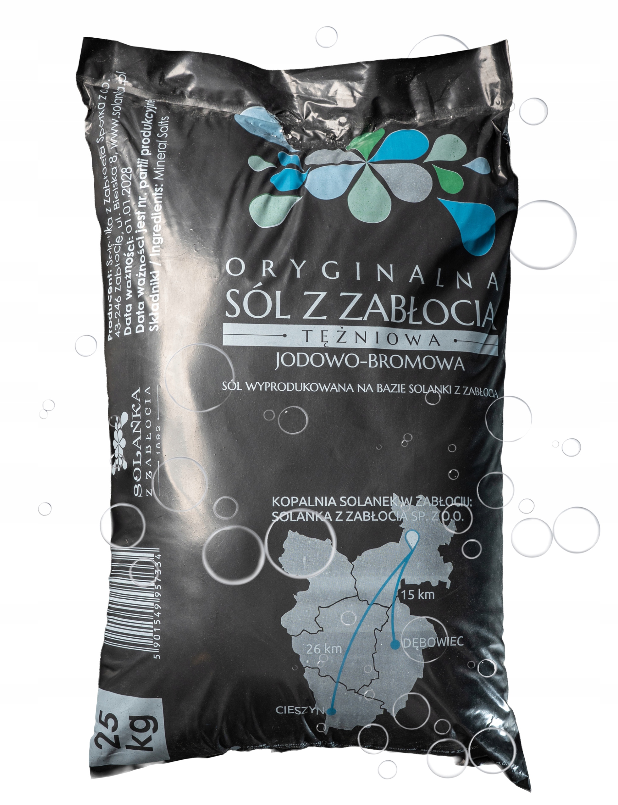 Sól Tężniowa Jodowo-bromowa Z Zabłocia Sól Tężniowa Do Tężni Ogrodowej 25kg