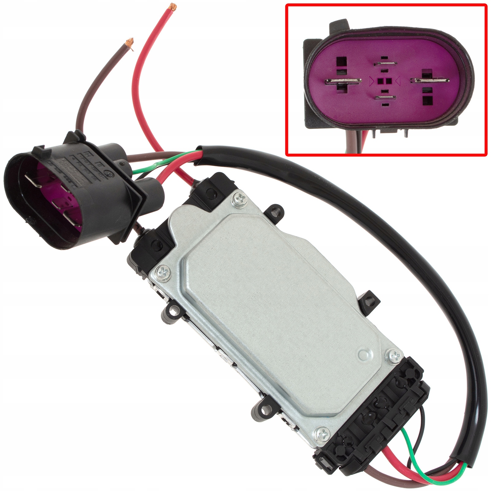 Modul Regulátoru Motoru Ventilátoru Chladiče pro Audi A6 C6 4F