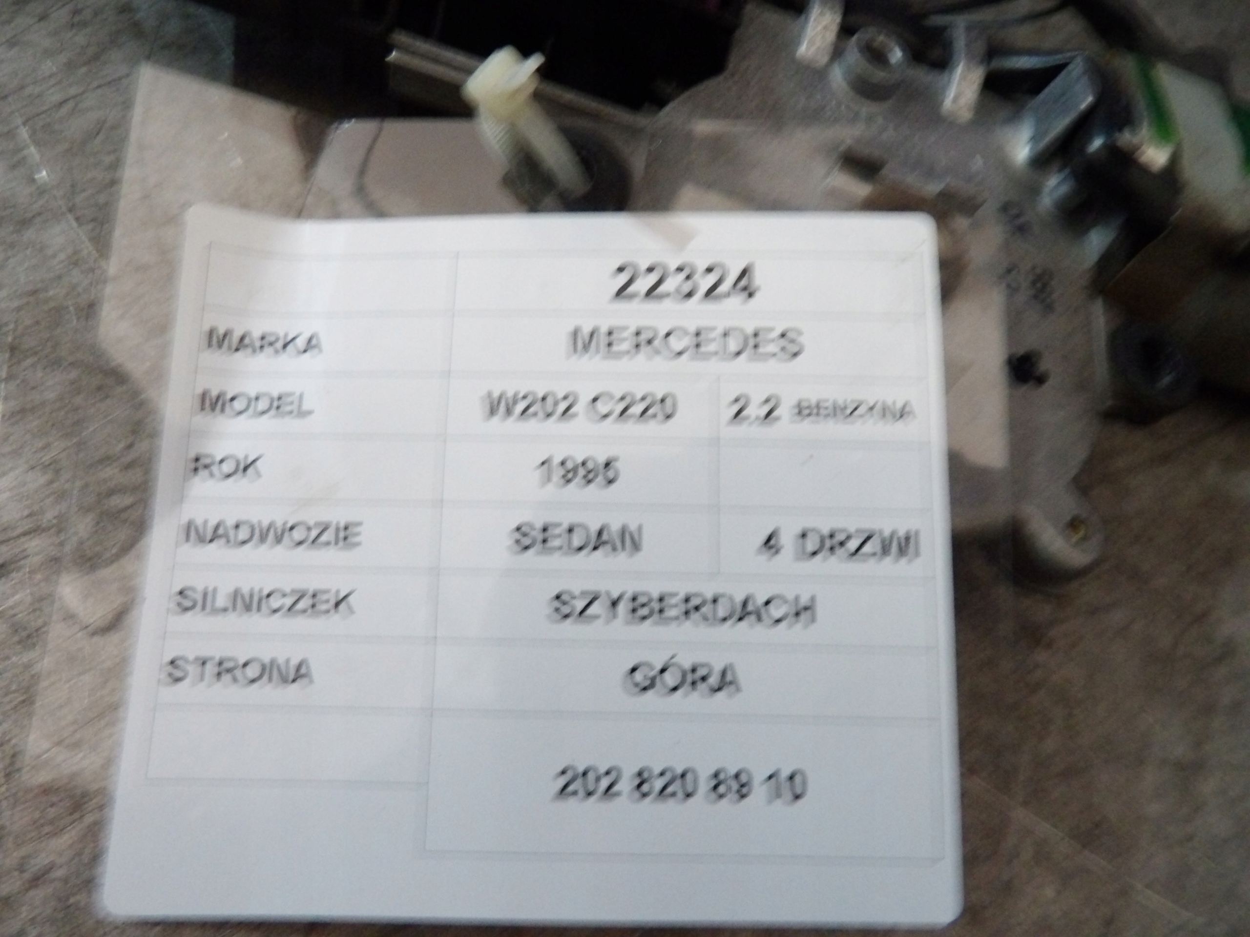 Mercedes W202 Motor Schiebedach 2028208910
