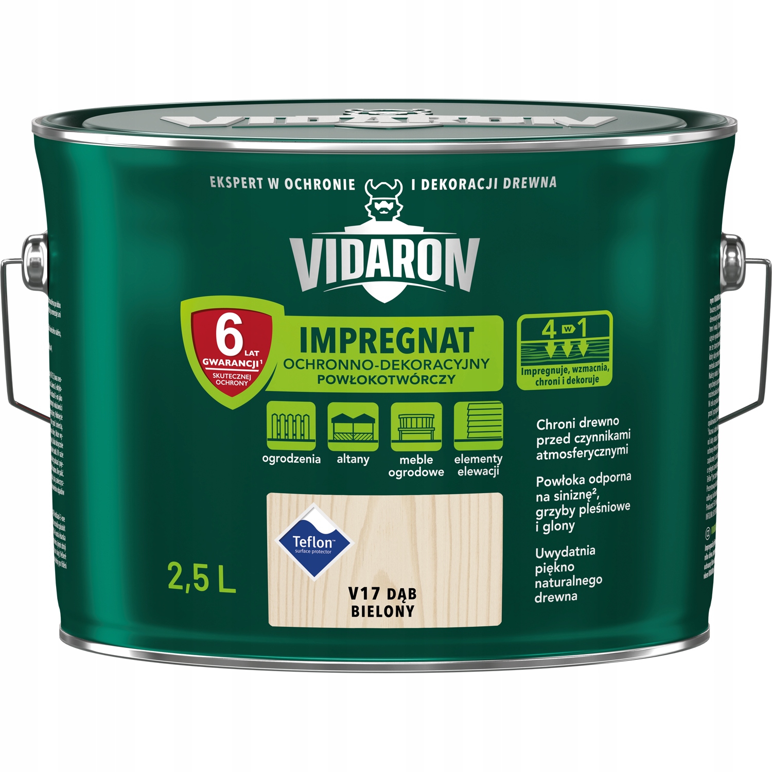 

Impregnat do drewna Vidaron V17 Dąb Bielony 2,5L