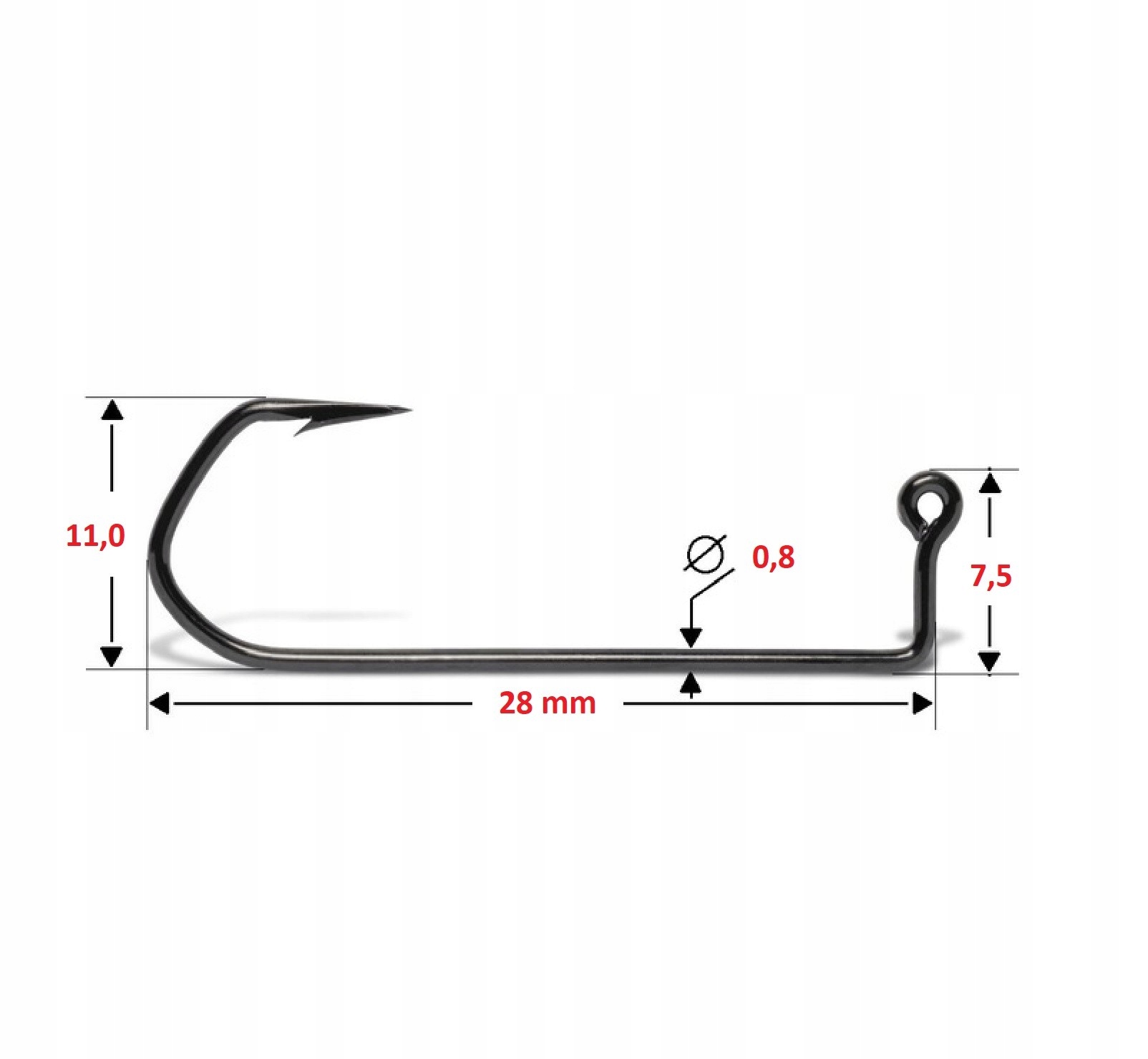 Oryginalne haki VMC 5150 Rd Barbarian – rozm. 2 10 szt.)