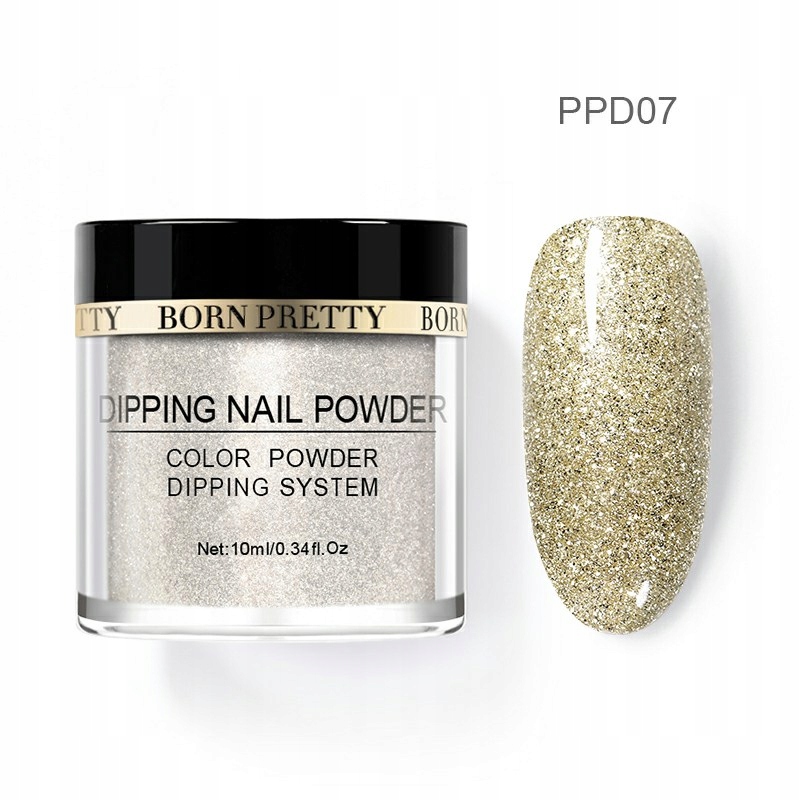 BORN PRETTY - Manicure tytanowy - PROSZEK / PUDER TYTANOWY - PPD07