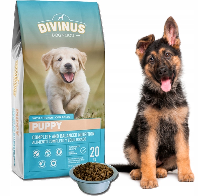 Divinus Puppy dla szczeniąt Owczarek,labrador 20kg
