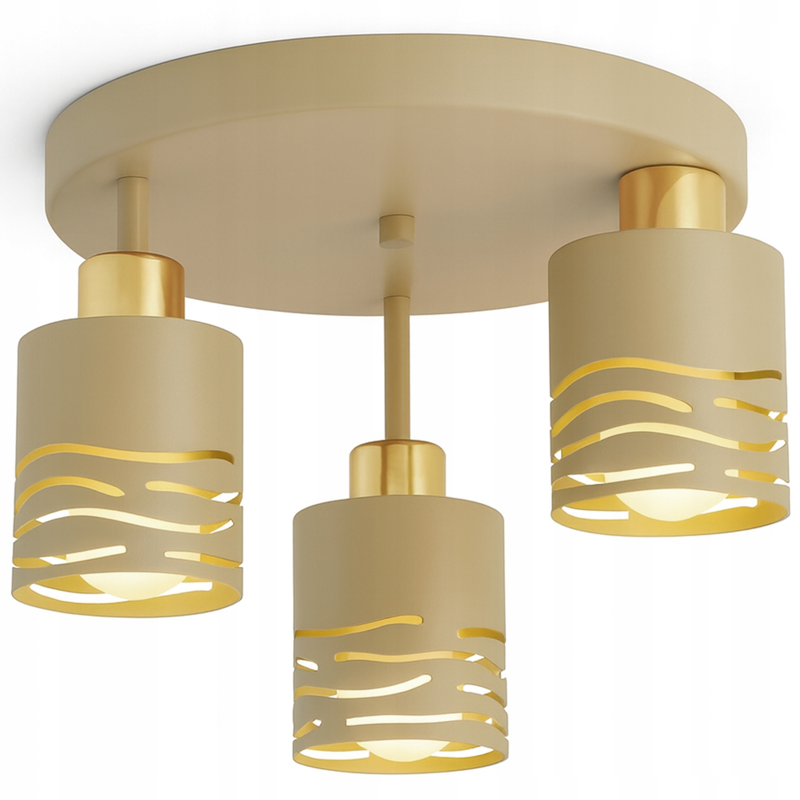 Stropní svítidlo Stropní Svítidlo Lustr Kašmír Ecru Béžová 3xE27 420-ER3 Led Fale