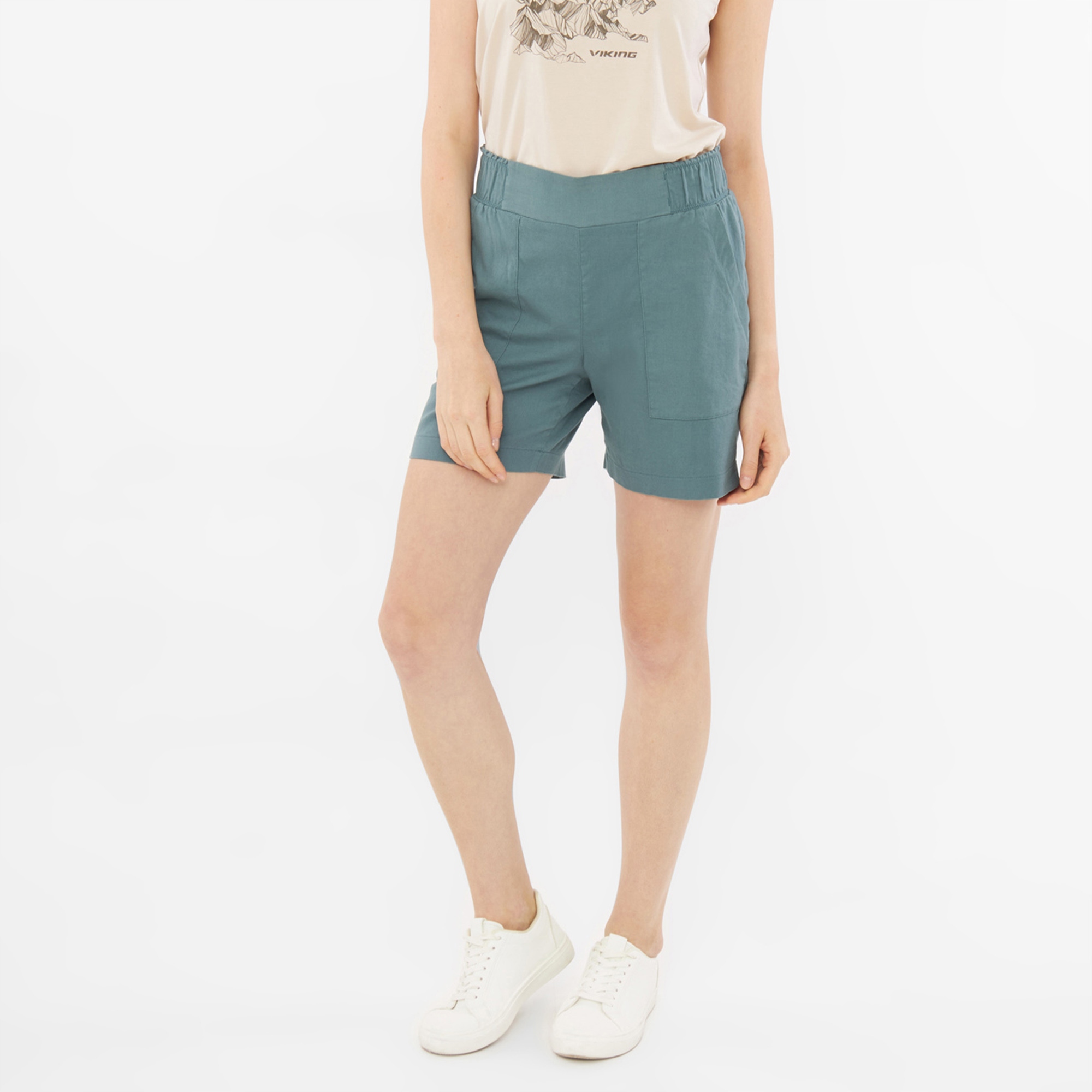Kraťasy bavlněné kraťasy Viking Banao Shorts Lady Bamboo zelené vel. M