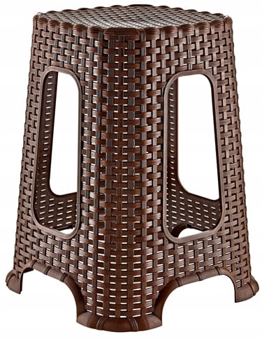 

Taboret krzesło stołek Rattan Korona Shops brąz