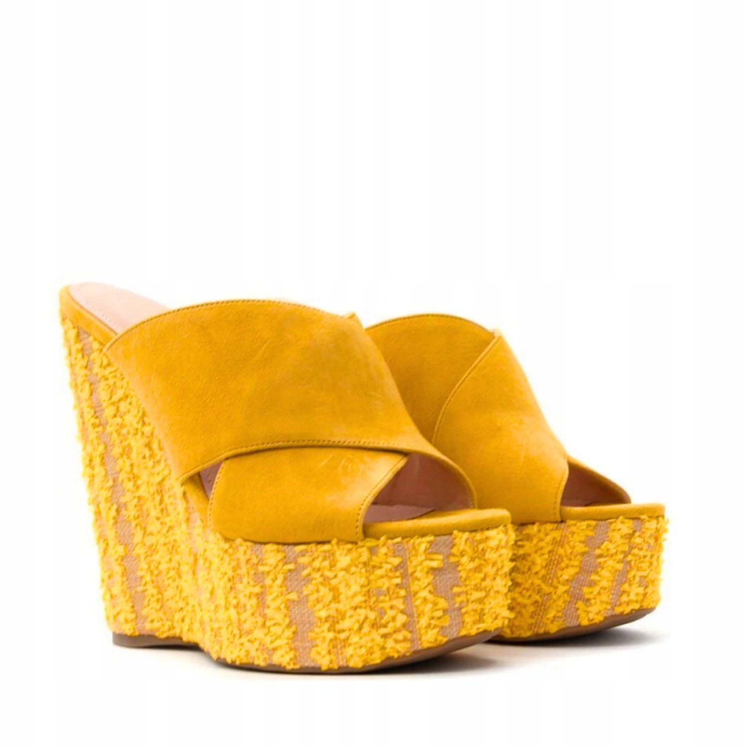 Dámské boty Guess Teisha nazouváky na podpatku, vysoké, hořčicové, vel. 39