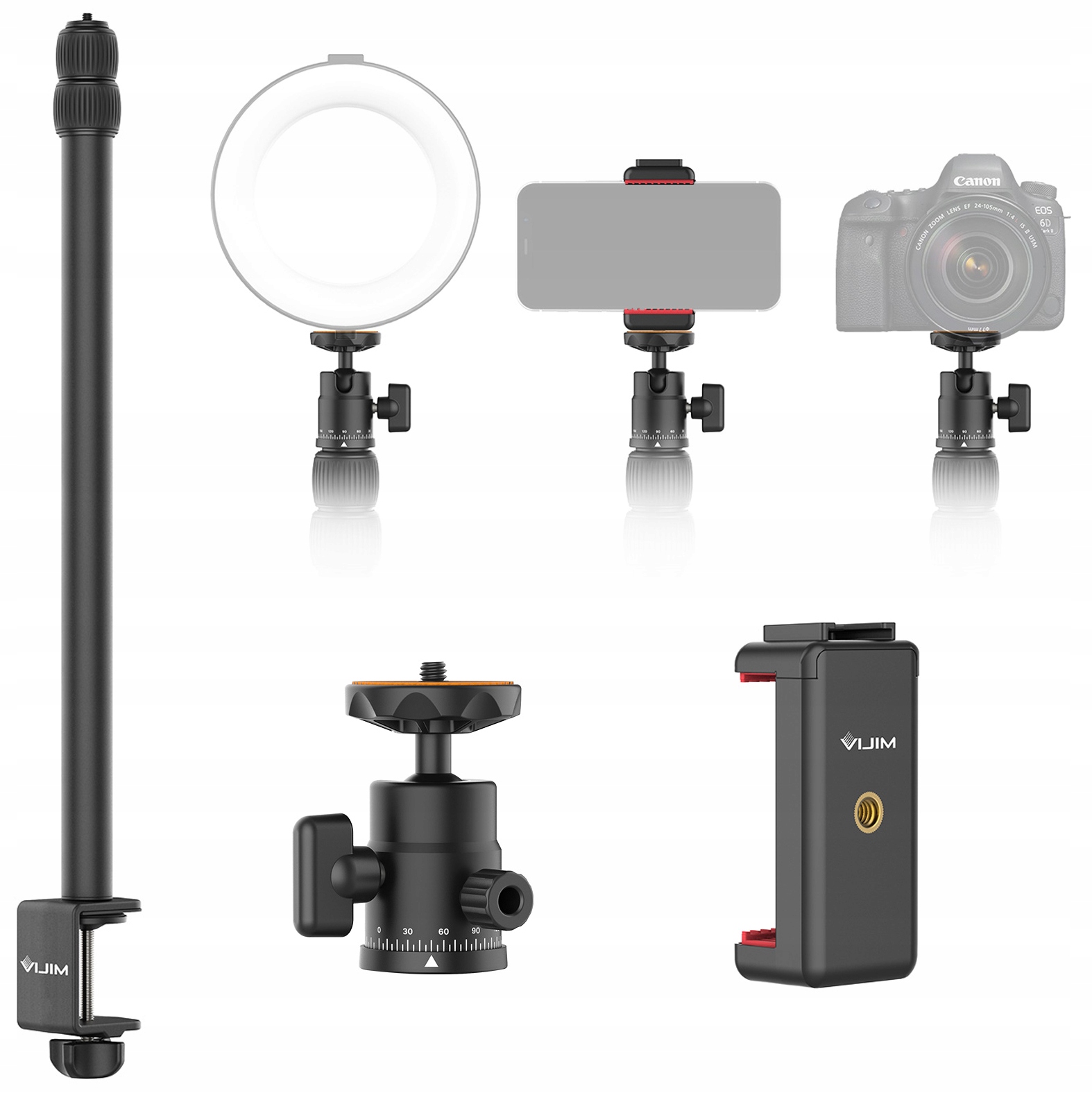 Profesionální studiový stolní stativ Ulanzi LS03 pro kameru a osvětlení