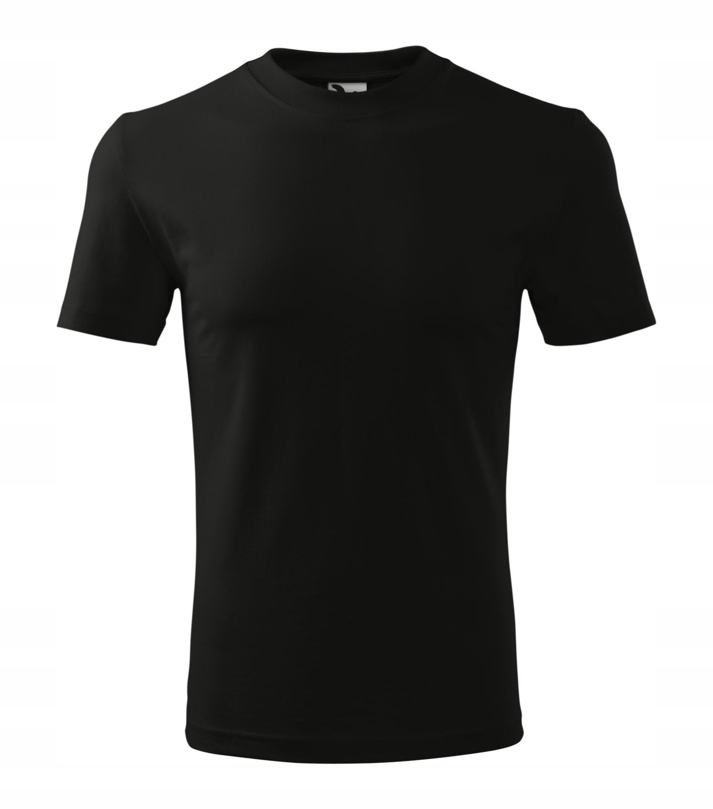 

T-shirt Męski Gruba Koszulka malfini110 Czarna 3XL