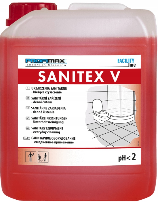 Levně Lakma Sanitex V Prostředek pro běžné mytí sanitárních zařízení 5L