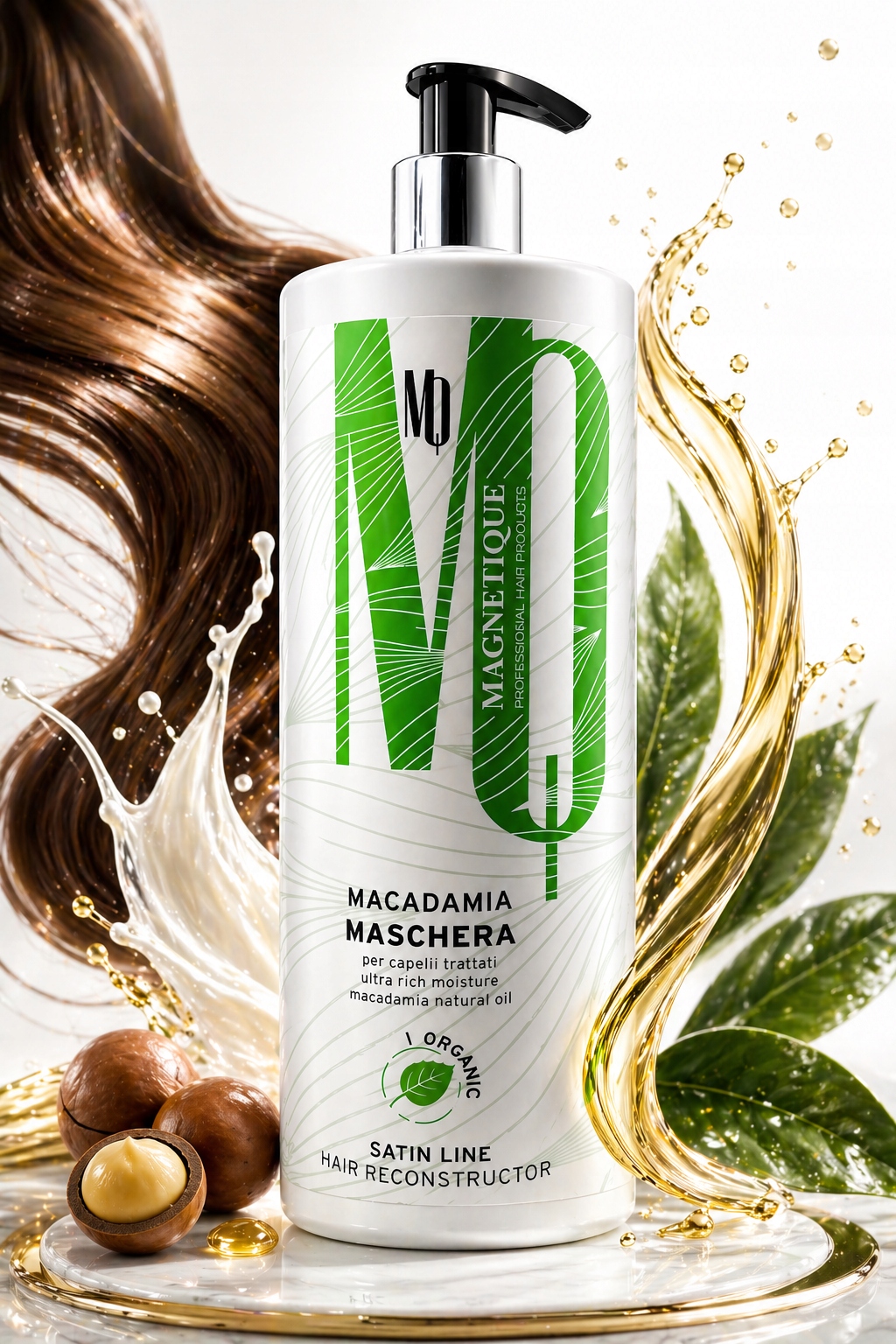 Maska Macadamia Magnetique 1000 ml – intenzivní výživa a lesk