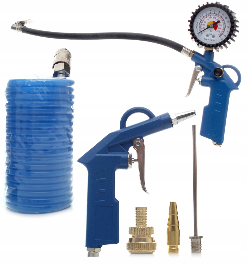 ZESTAW PNEUMATYCZNY PISTOLET DO PRZEDMUCHIWANIA X6