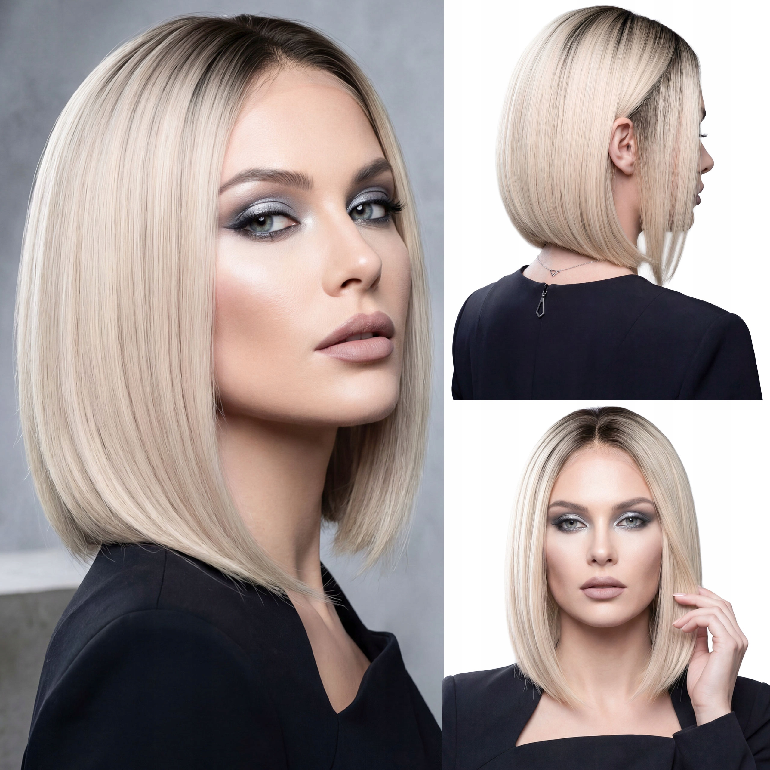 Syntetická paruka Lace Front jako přírodní blond Premium s Hd odrostem