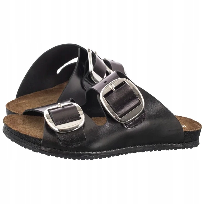 Kožené dámské boty Nazouváky Maciejka černé 06996-01/00-0 černá