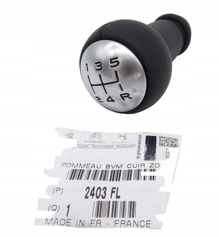 Gałka Zmiant Rychlostních Stupňů Originál Citroen Peugeot C4 508 2403FL 5 Rychlostních Stupňů