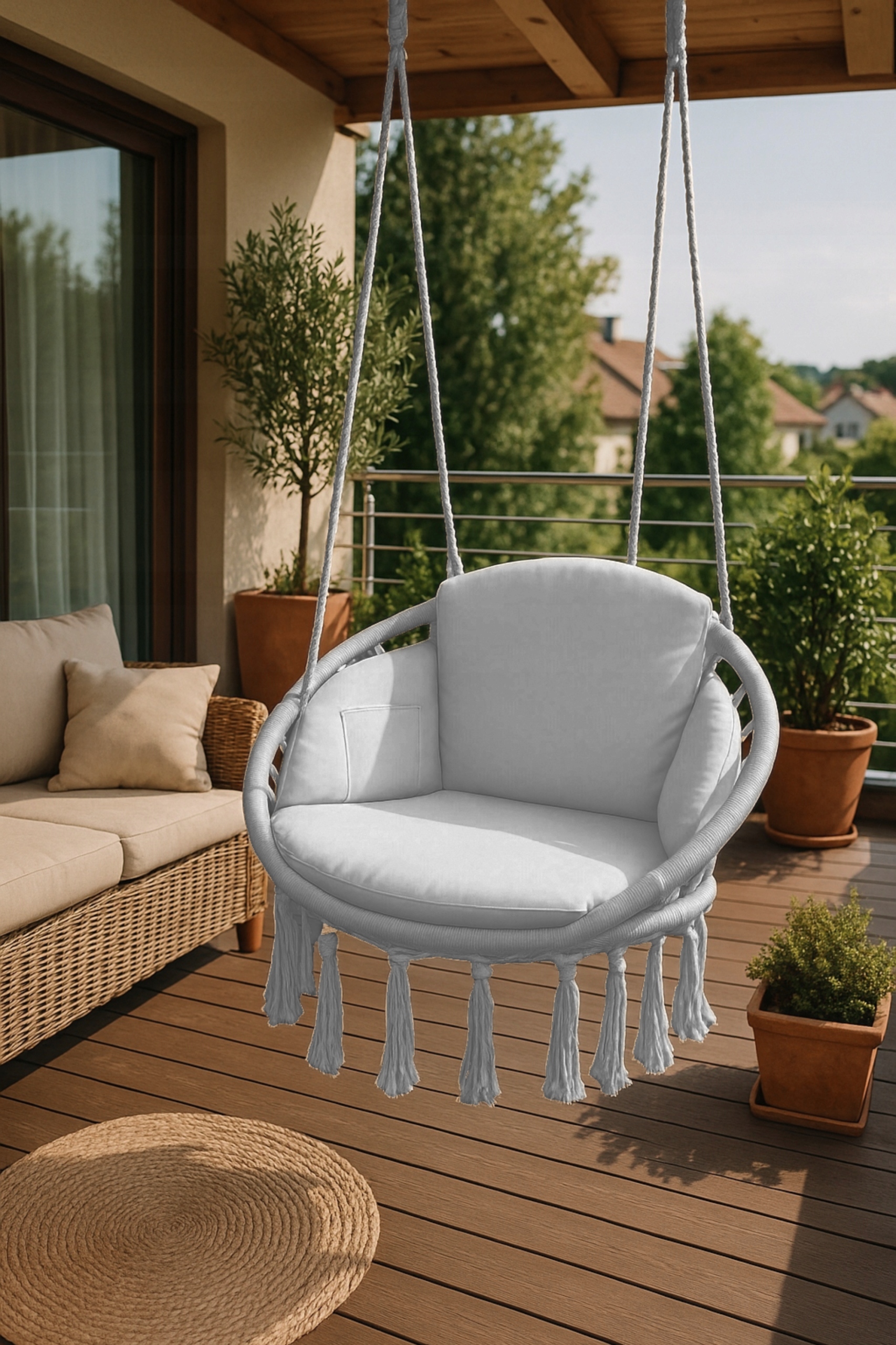 Hustawka Ogrodowa Bocianie Gniazdo Kokon Dla Dzieci Kubelkowa Metalowa