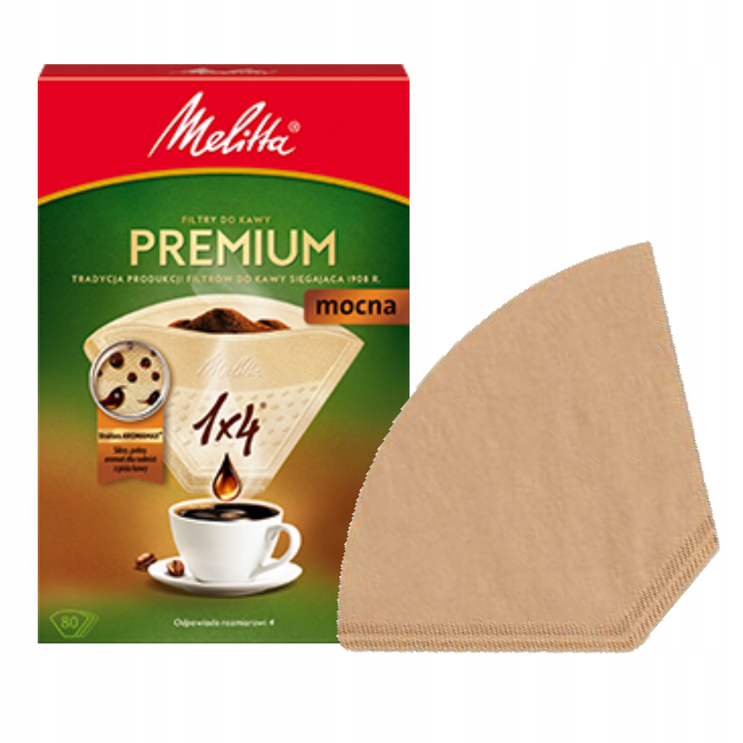 

Filtry papierowe do kawy Melitta Premium 80szt