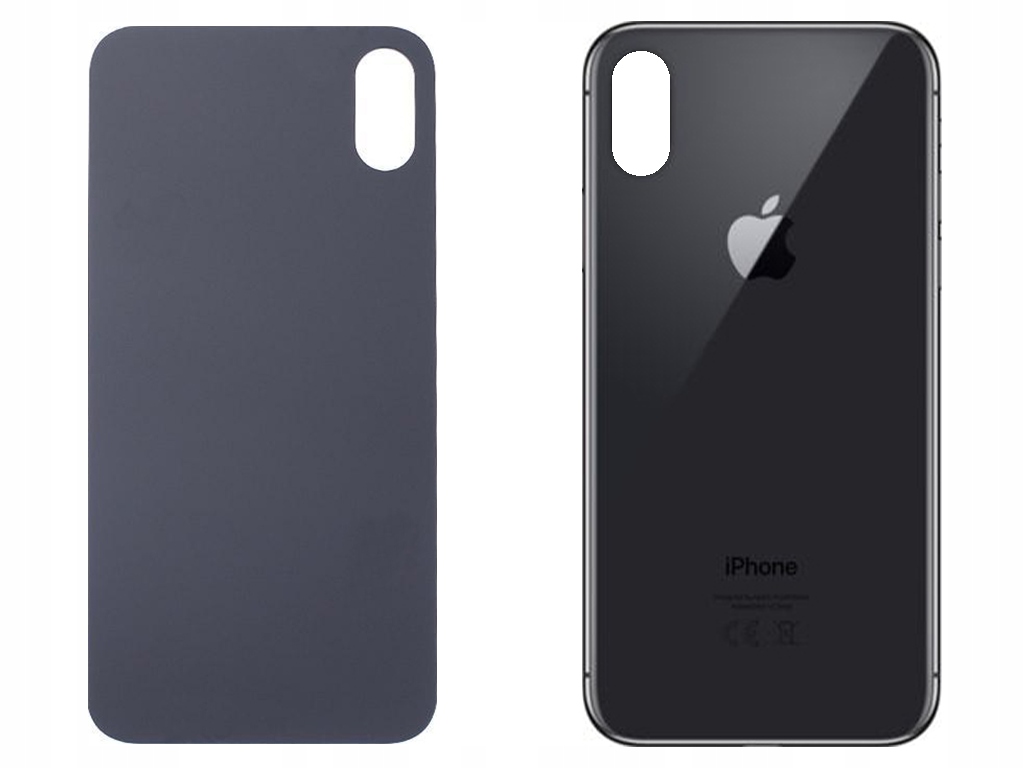 

iPhone X Szybka Tył Klapka Baterii Space Gray