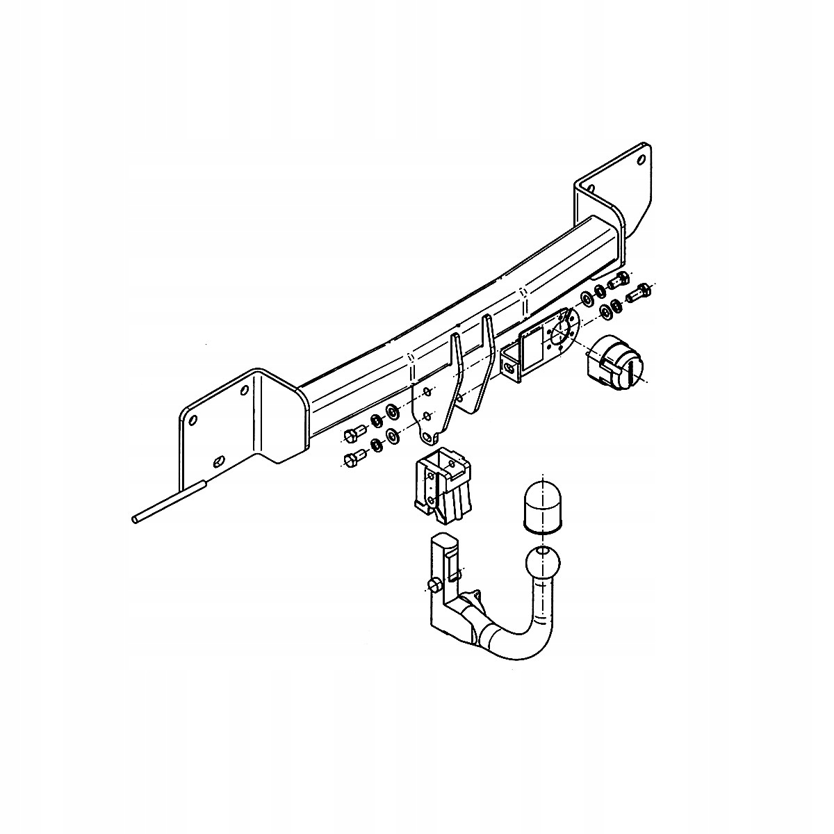 Hak holowniczy Wypinany do BMW 1 E87 HTB 04-11 MODUŁ WIĄZKA 13 PIN GRATIS Producent Steinhof