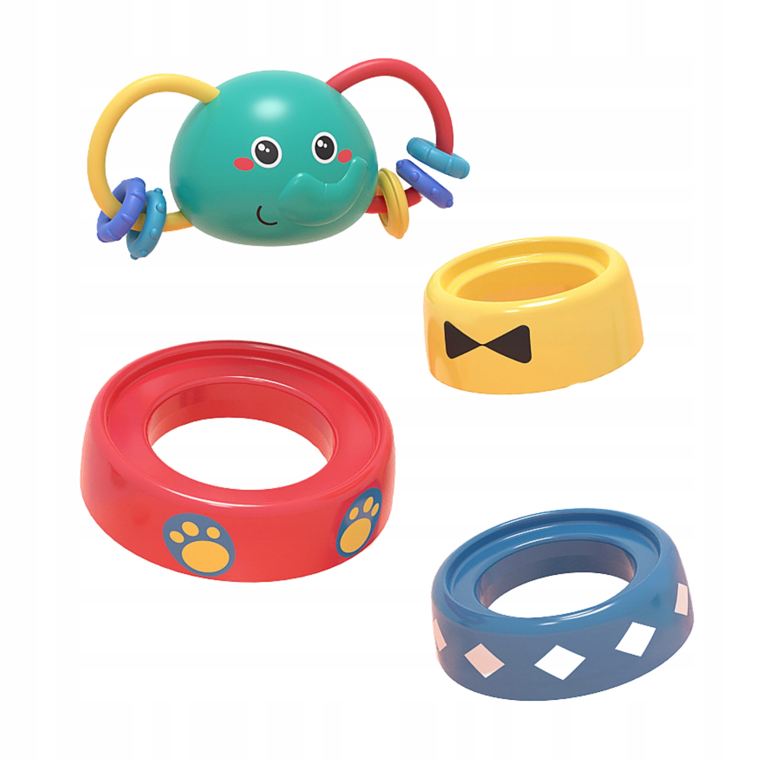 SŁONIK INTERAKTYWNA PIRAMIDA MUZYKA ŚWIATŁO WAHADŁOWA ZABAWKA DZIEWCZYNKI Płeć chłopcy dziewczynki