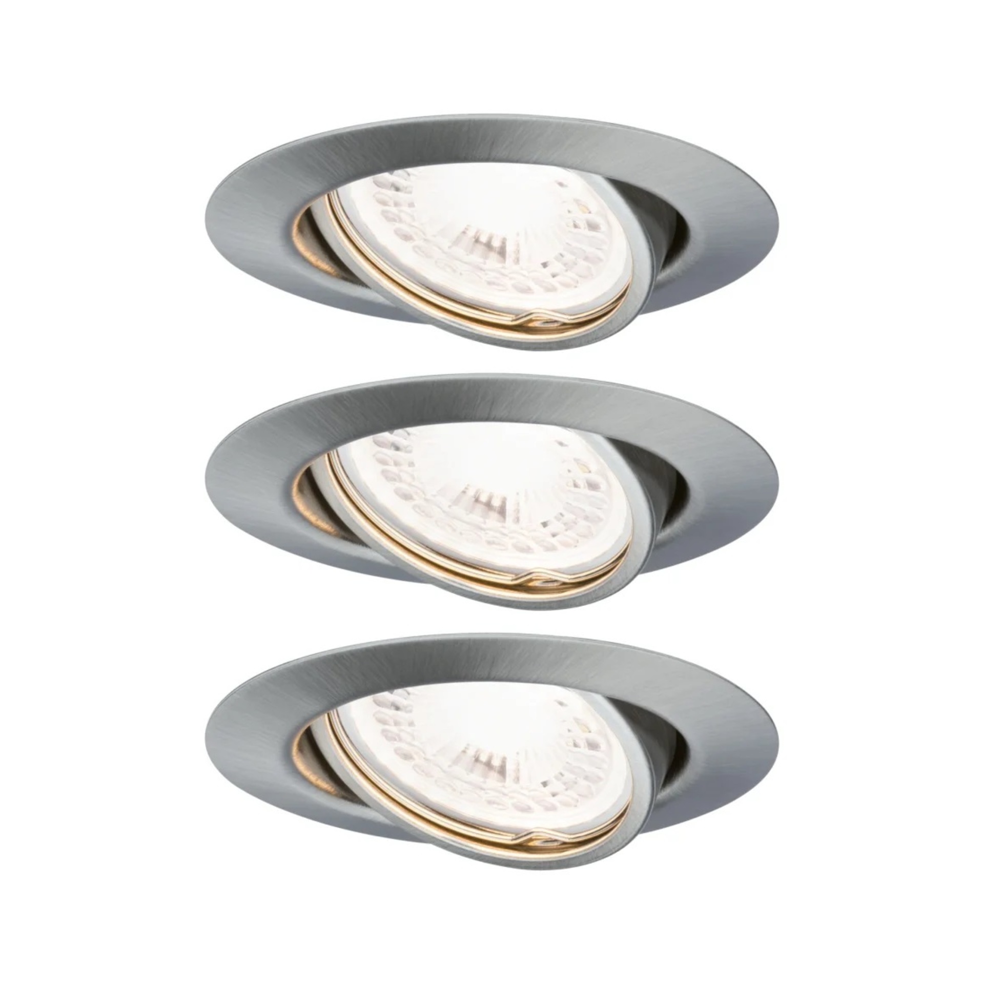 Paulmann Base Led vestavné svítidlo 3x5W GU10, kruhové, stmívatelné, kov