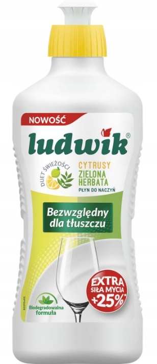 

Ludwik Płyn do Naczyń Cytryna Zielona Herbata 900g