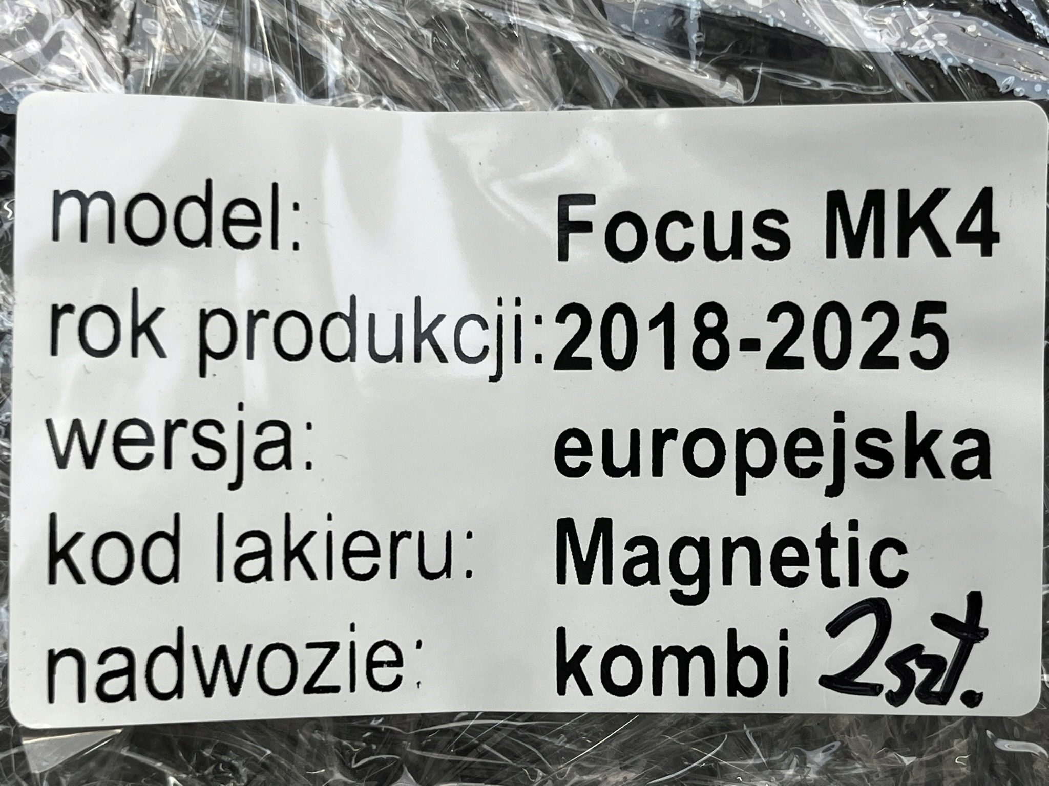 FORD FOCUS MK4 18-22 torpedo plastic + covers JX7B-A02222-AD