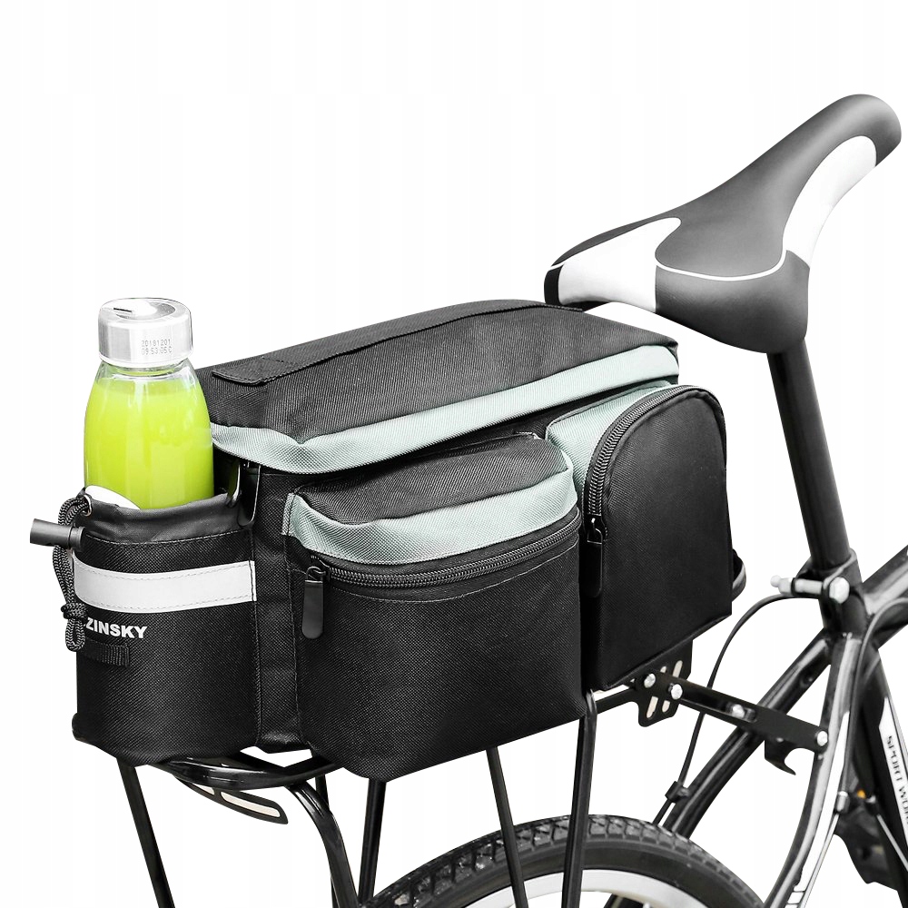 SAKWA ROWEROWA TORBA NA BAGAŻNIK NA ZAKUPY SAKWY NA ROWER 6L PASEK NA RAMIĘ