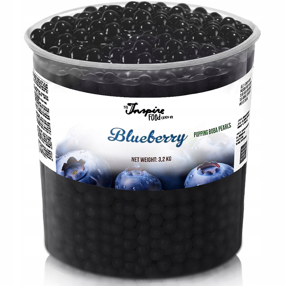 Bubble Tea praskající ovocné kuličky molekulární kaviár popping boba Borůvka