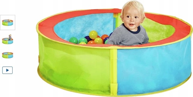 Basen materiałowy na piłeczki kulki plastikowe
