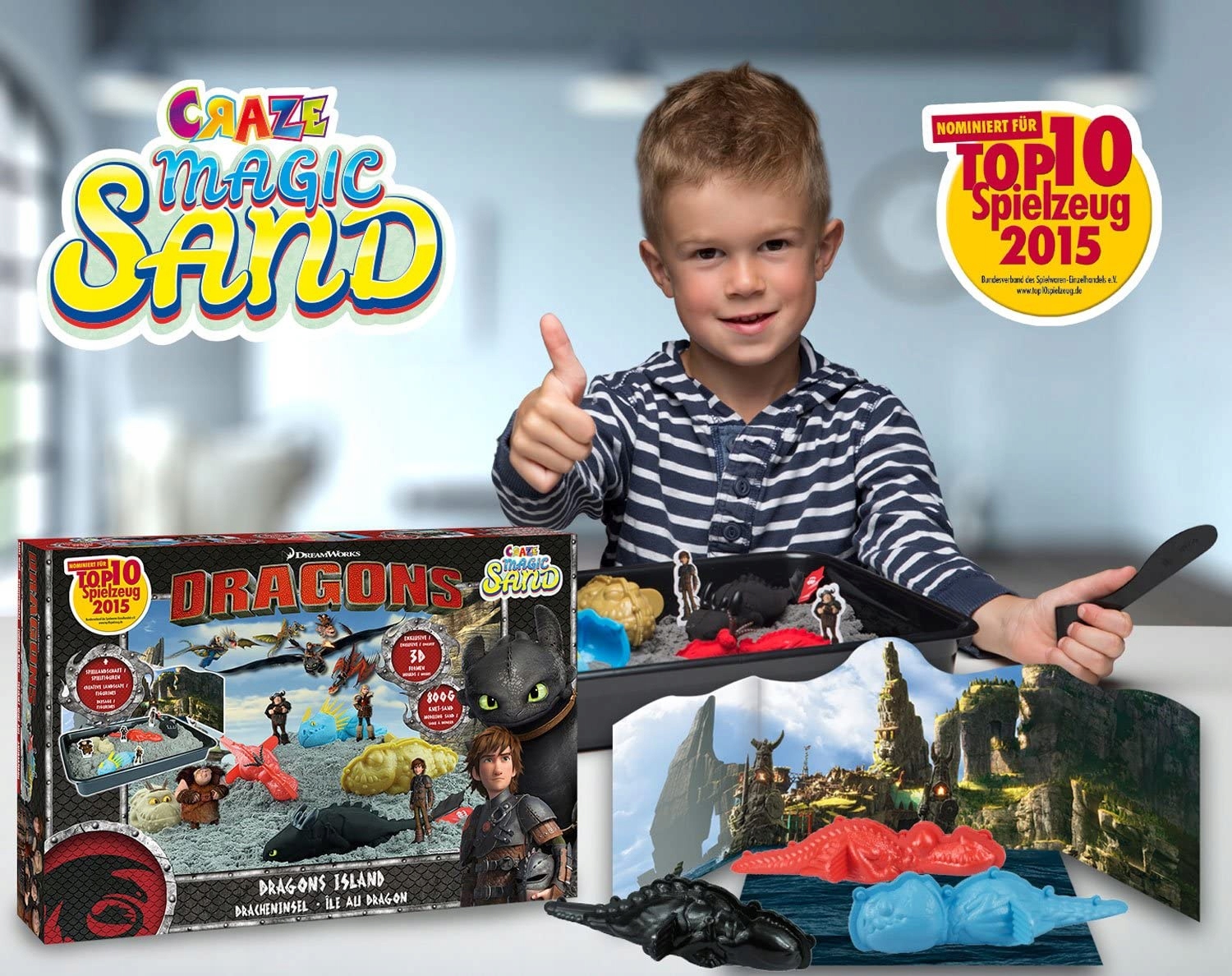 CRAZE 54292 Zestaw Smoki DRAGONS piasek kinetyczny Kod producenta 54292