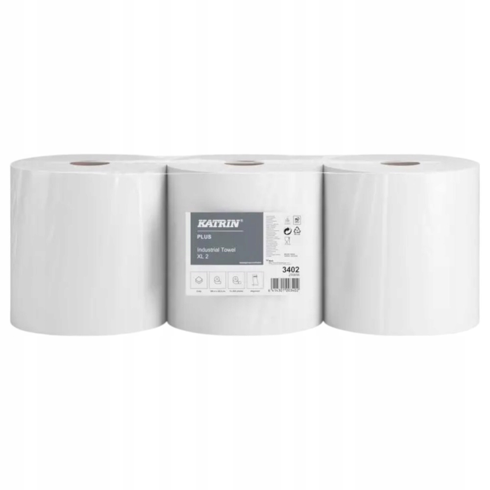 Levně Papírový ručník bílý 189 m. 2 v. Katrin 3 ks