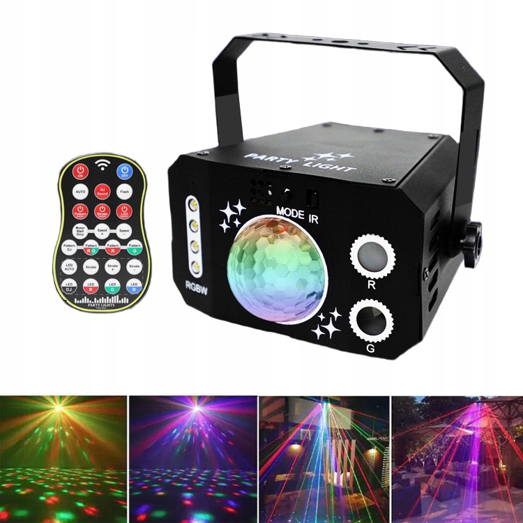 Disco Světla Disco Lampy Dj Party Osvětlení Led Dekorace Domů Dálkové Ovládání