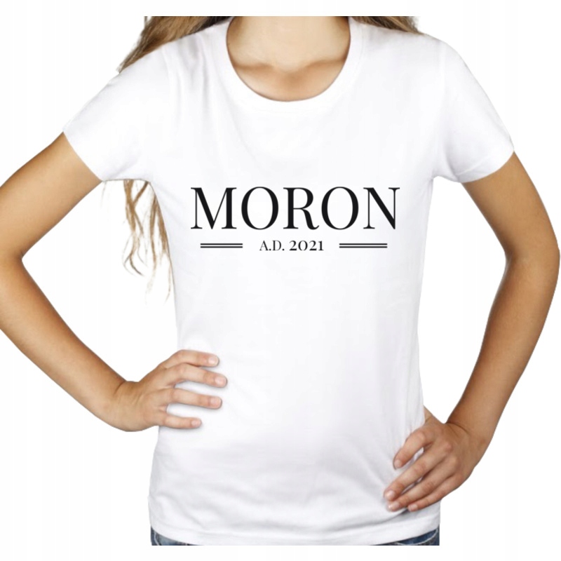 

Moron 2021 a d afera obraza koszulka damska