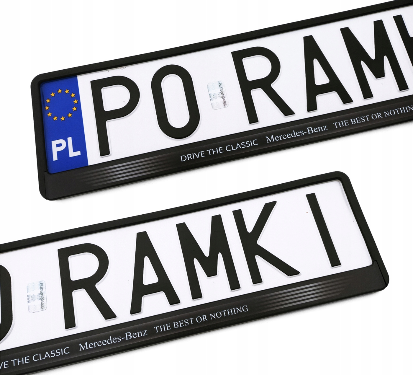 Mercedes classic w115 w140 w126 w124 w123 ramki do tablic rejestracyjnych