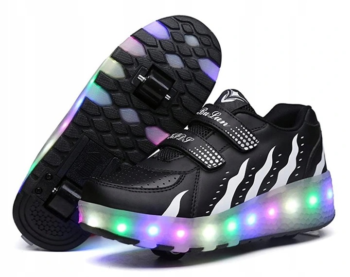 

Butorolki Buty Z Rolkami 2 Rolki Na Rzepy Płomień