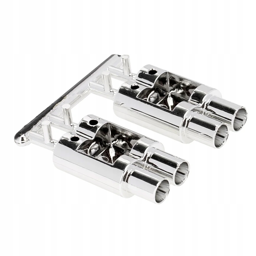 RC Cars Model Plastic Double Exhaust Pipe Mufflers Portable Pipes Car