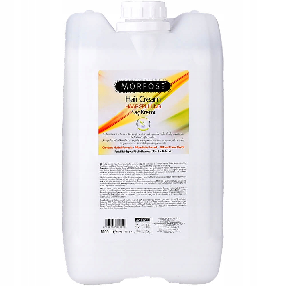 MORFOSE HAIR CREAM HERBAL FORMUŁA ODŻYWKA DO WŁOSÓW BEZ SOLI 5000ML