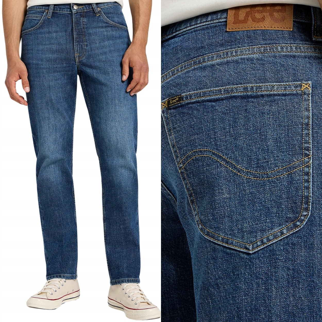 Lee Brooklyn Creekside Džins klasické jednoduché džínové kalhoty W40 L34