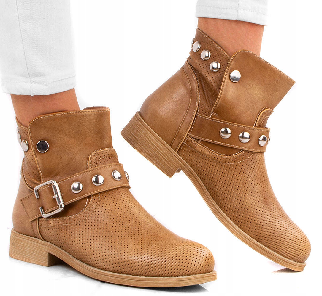 BOTKI DAMSKIE Z KLAMERKĄ CAMEL 36