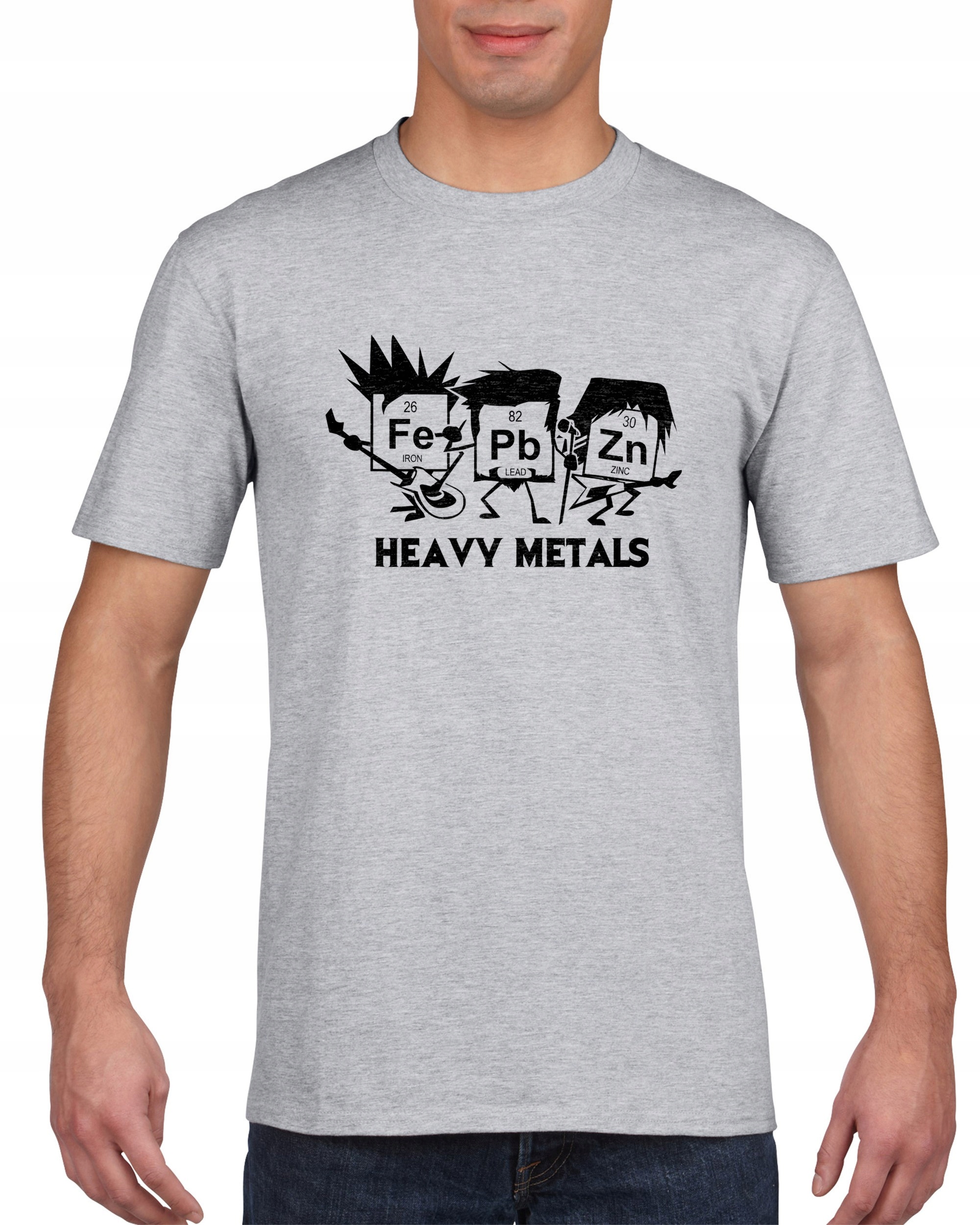 

Koszulka męska Heavy metals metale ciężkie S