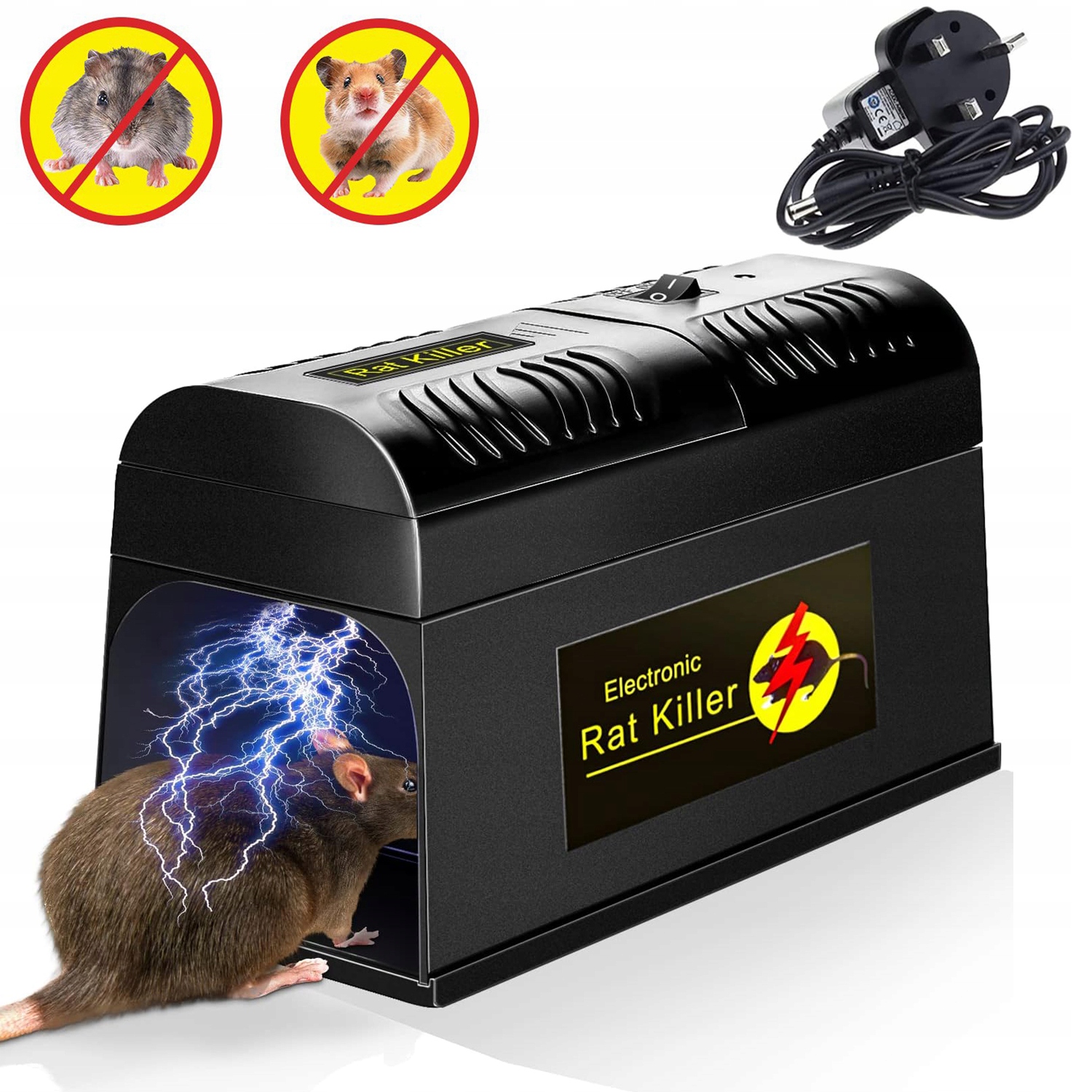 Pułapka Elektryczna Żywołapka Na Myszy Szczury Gryzonie Myszołapka Duża