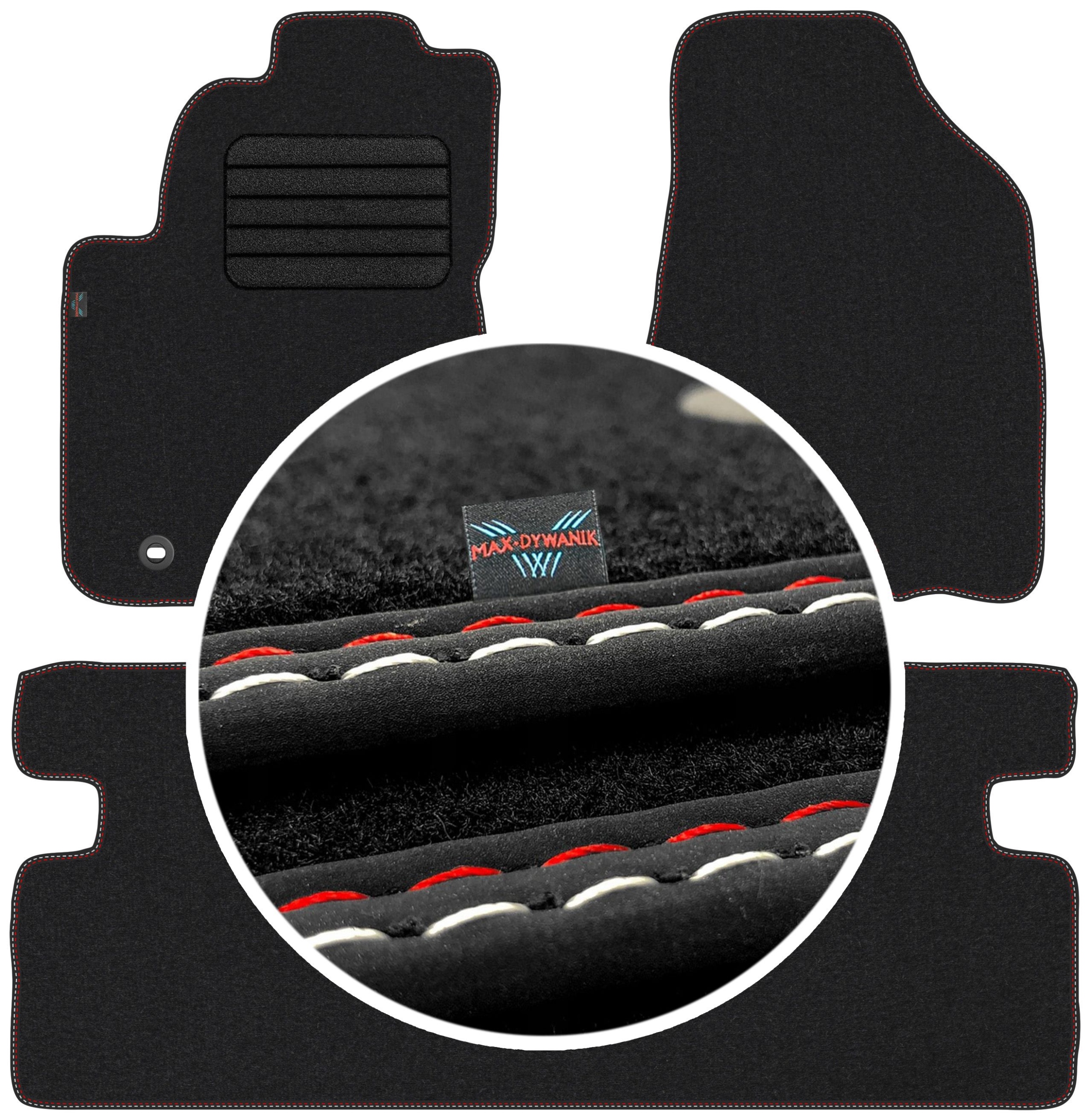 Hyundai Tucson I 2004-2010 Velurové autokoberce Koberce do auta
