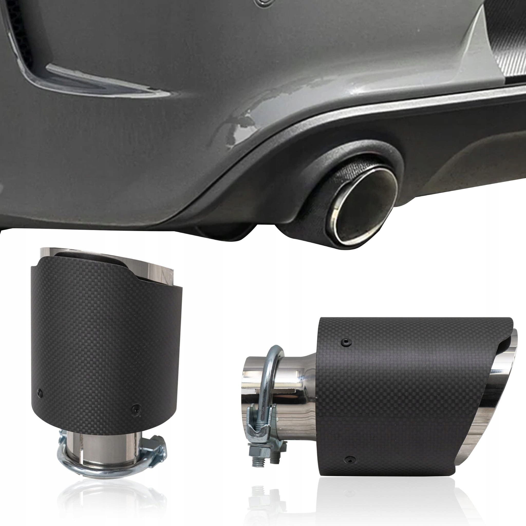 TUNINGOWA KOŃCÓWKA WYDECHU 2" 54 MM KARBON