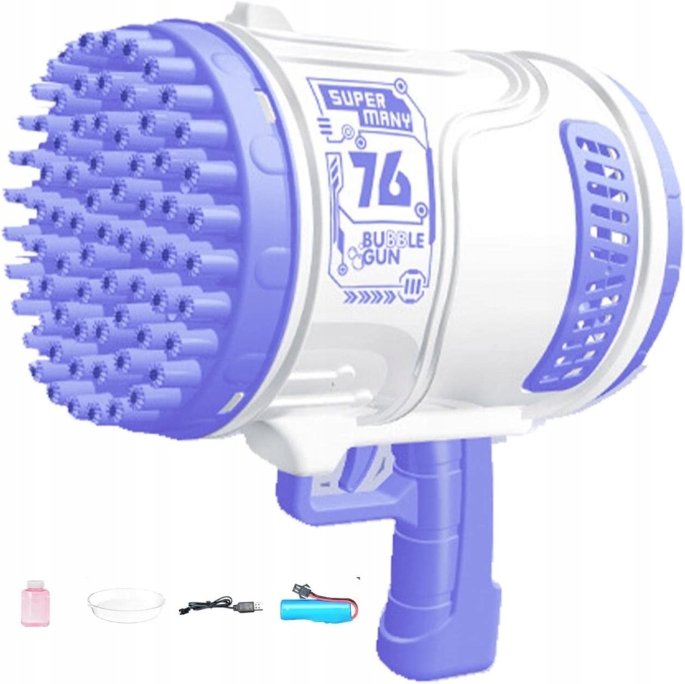 APARAT PISTOLET BAZOOKA DO BANIEK MYDLANYCH WYTWORNICA + PŁYN Marka inna