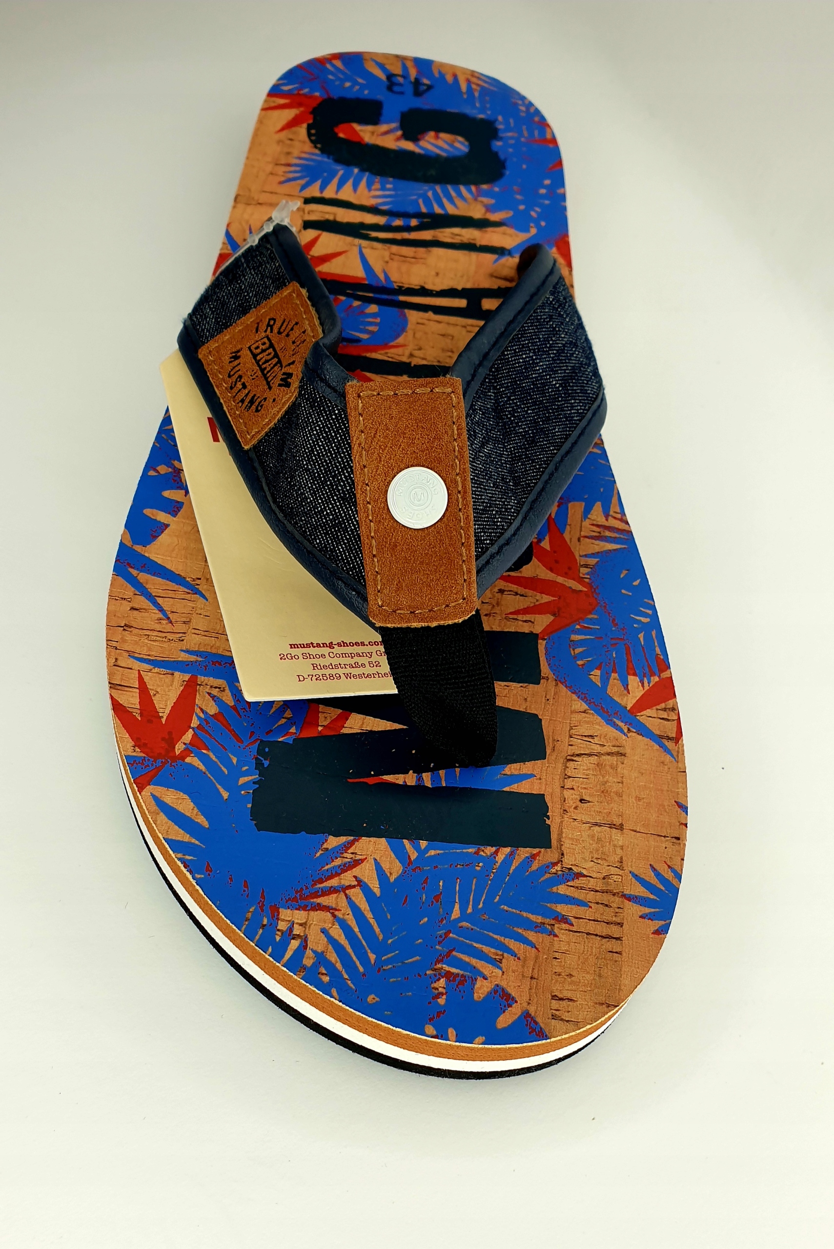 Japonki Klapki Męskie Mustang R. 46 Nowe Oryginał Kolekcja 822848