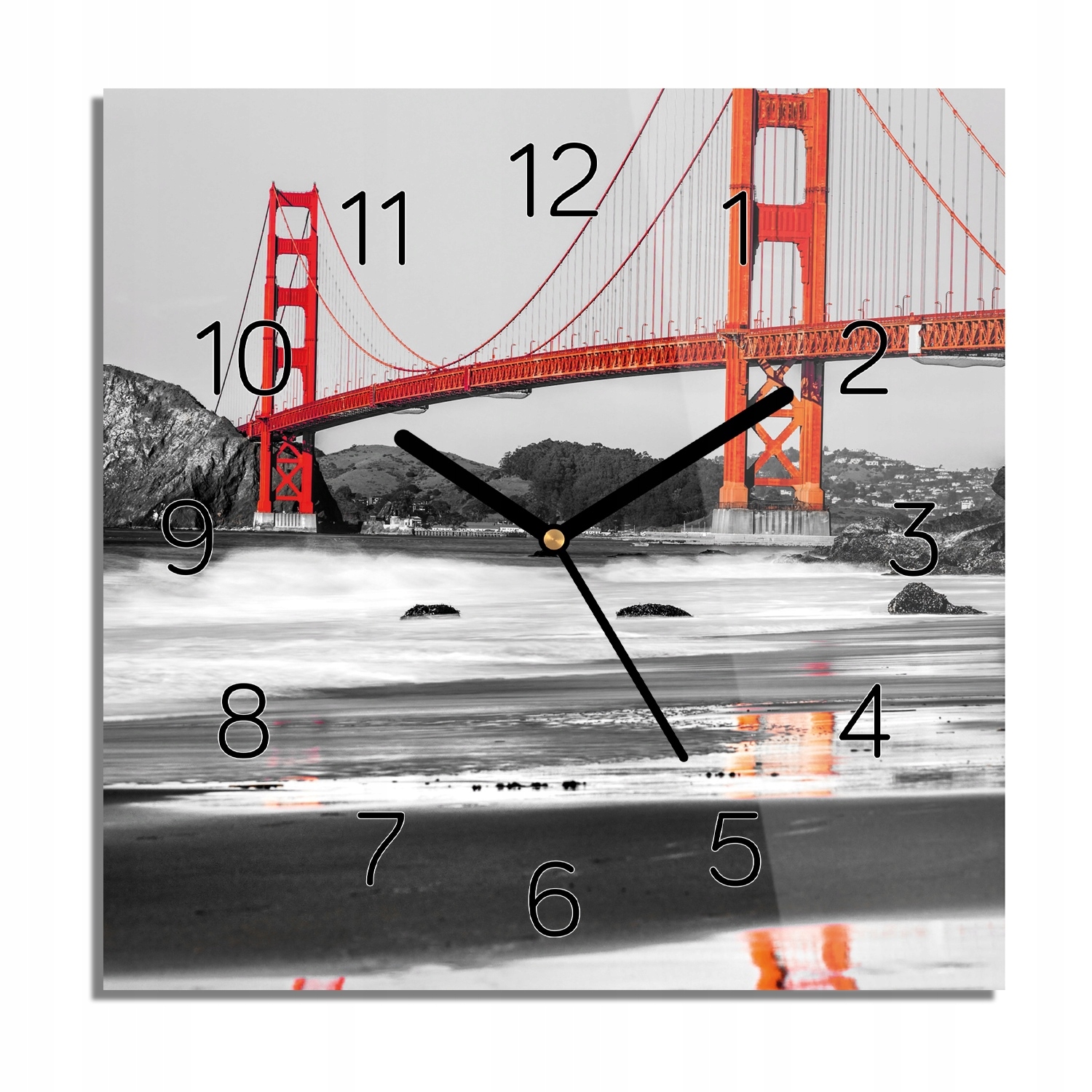 

Golden Gate Usa foto-zegar nowoczesny 30x30 z foto