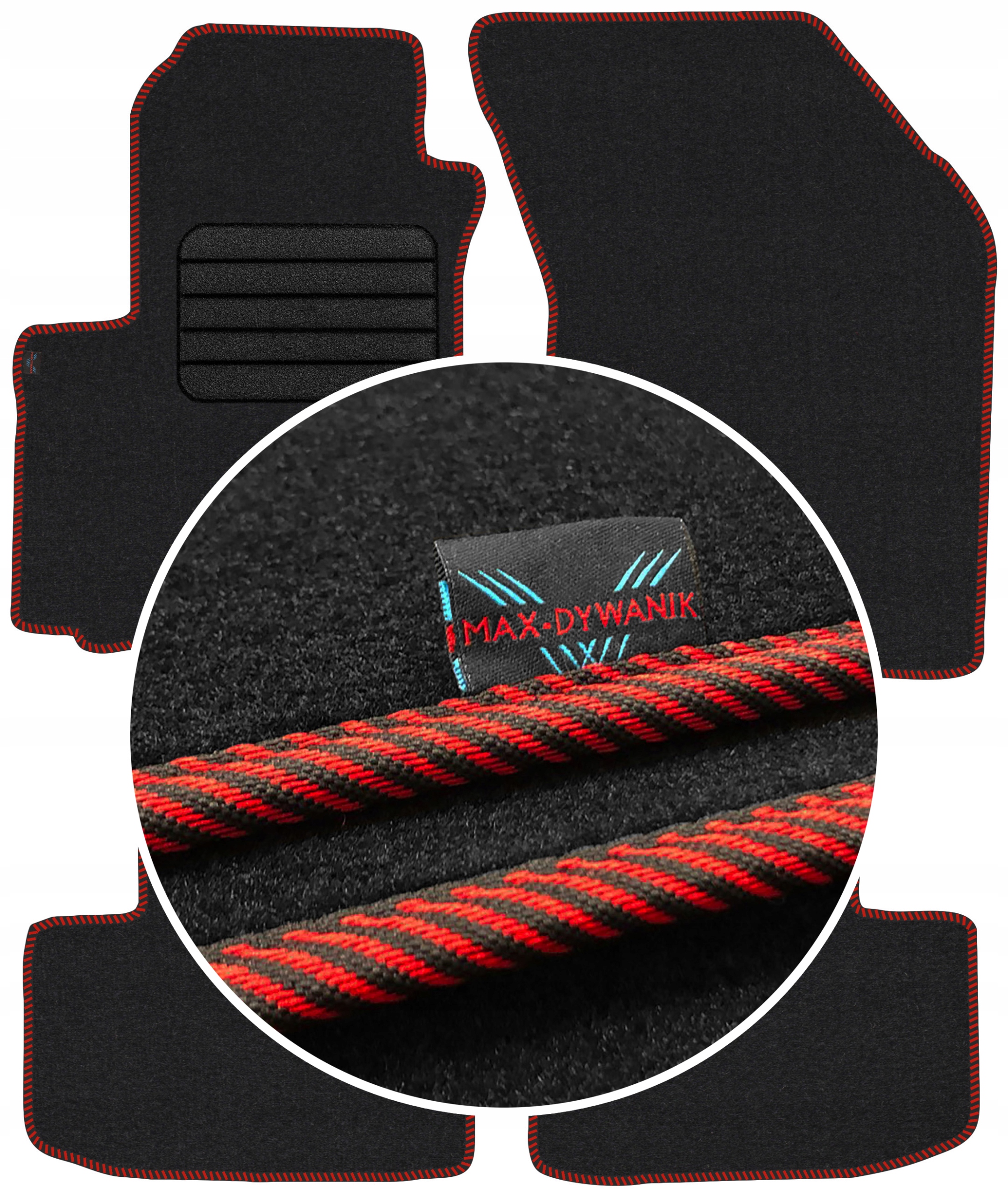 Suzuki Swift III 2005-2010 Velurové autokoberce Koberce do auta