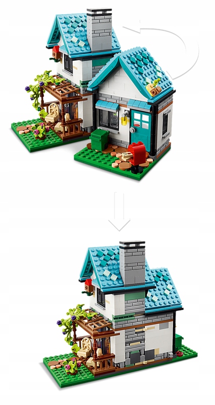 LEGO 31139 CREATOR 3W1 PRZYTULNY DOM Liczba elementów 808
